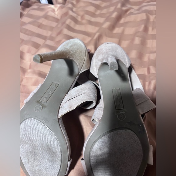 NWOT Anne Michelle Suede like Zip Up Sandals - Picture 6 of 8
